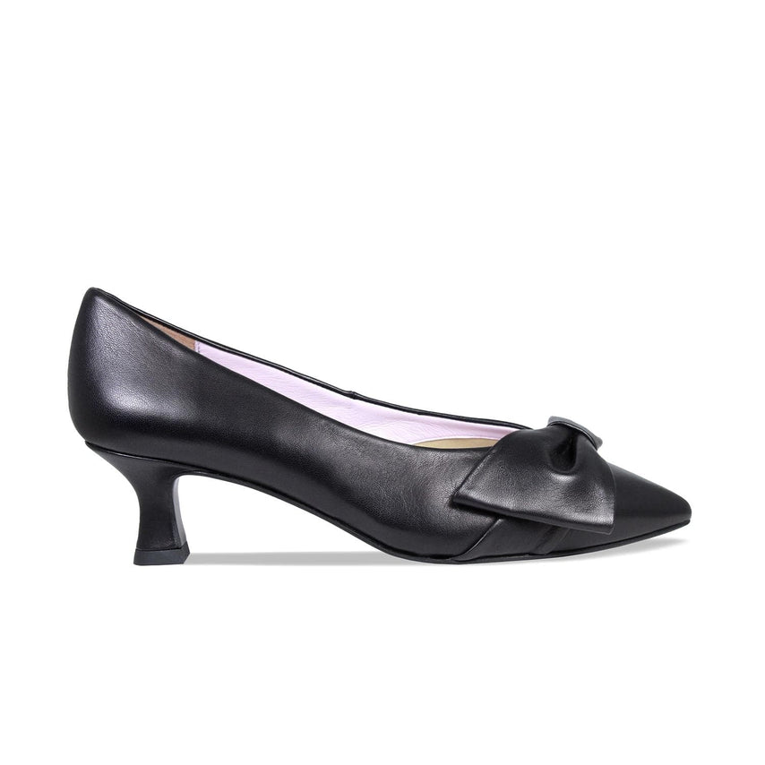 Keira: Black Leather Shoes Sole Bliss