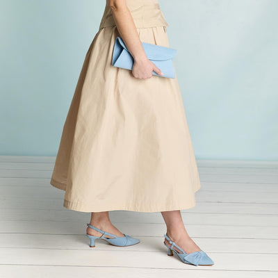Shoes Kennedy: Pastel Blue Suede Sole Bliss USA