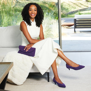 Shoes Kitty: Purple Suede Sole Bliss USA