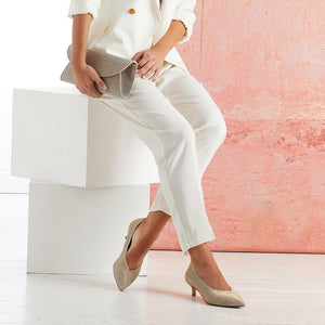 Shoes Kitty: Metallic Taupe Sole Bliss USA