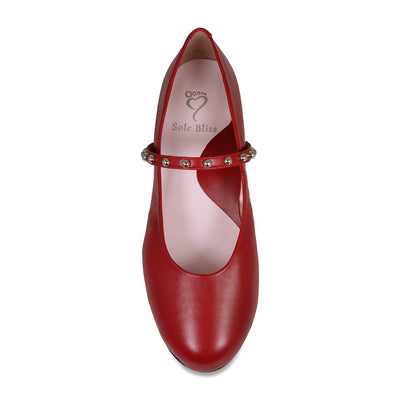Shoes Layton: Red Leather Sole Bliss USA