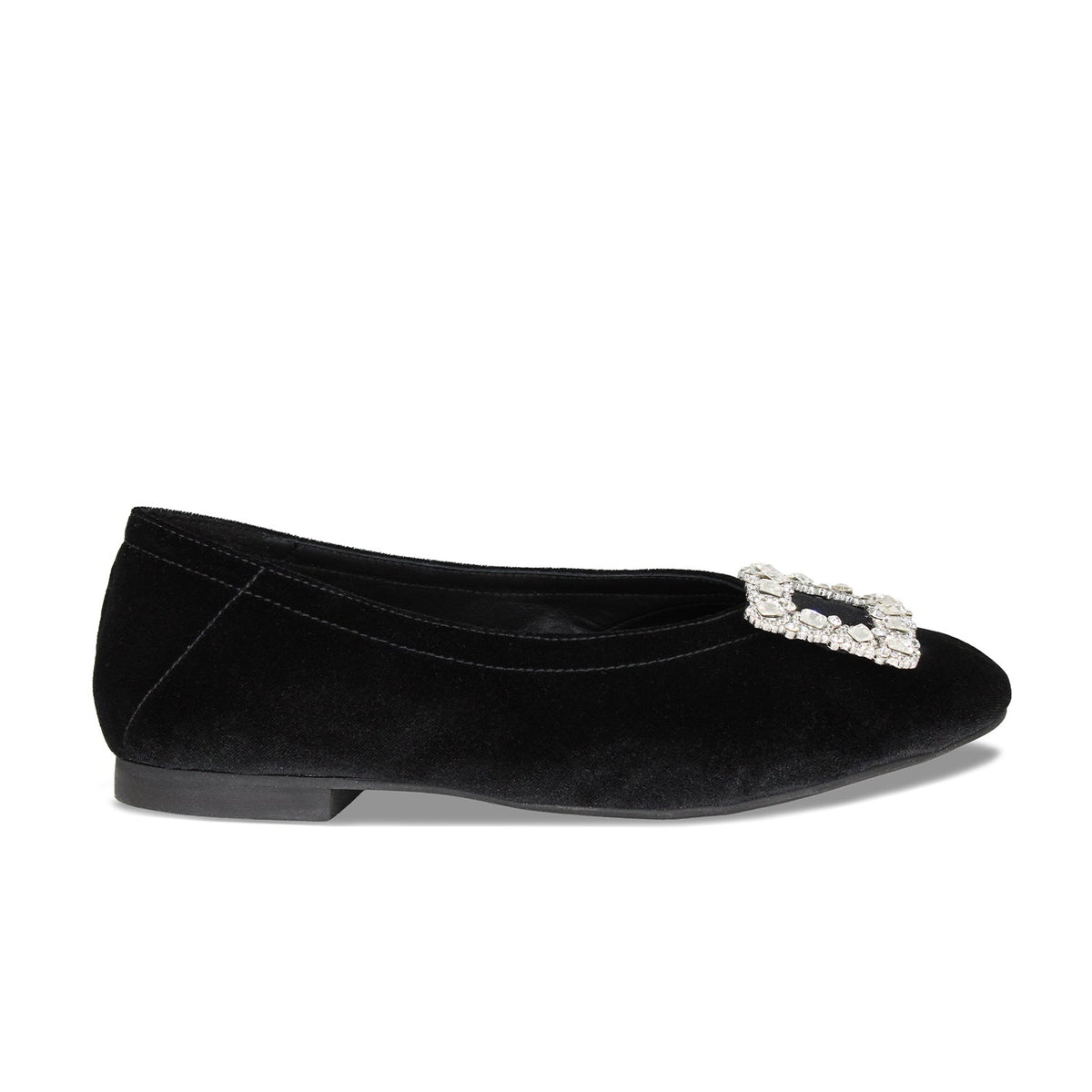 Liza: Black Velvet Shoes Sole Bliss