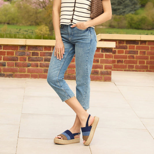 Bertie: Denim Suede Multi Shoes Sole Bliss