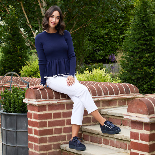 Star: Navy Suede & Glitz