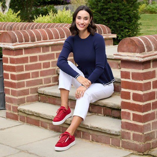 Feather: Red Suede