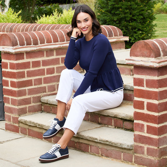 Uptown: Navy Leather