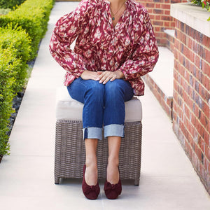 Shoes Lola: Plum Suede Sole Bliss USA