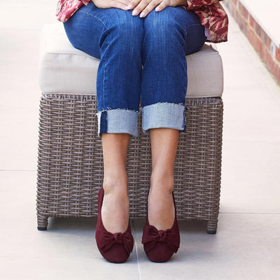 Shoes Lola: Plum Suede Sole Bliss USA