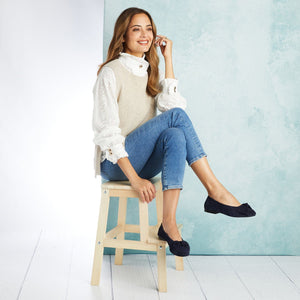 Shoes Lola: Navy Suede Sole Bliss USA