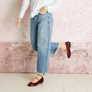 London: Bordeau Patent Leather Shoes Sole Bliss