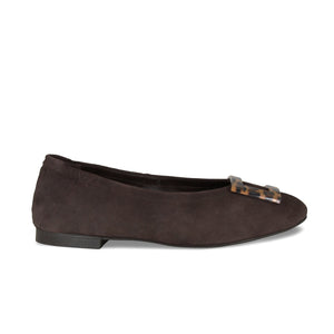 Lori: Chocolate Brown Suede & Leopard Shoes Sole Bliss