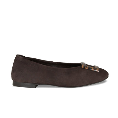 Lori: Chocolate Brown Suede & Leopard
