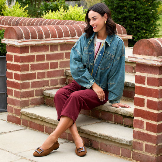 Lori: Tan Suede & Leopard Shoes Sole Bliss