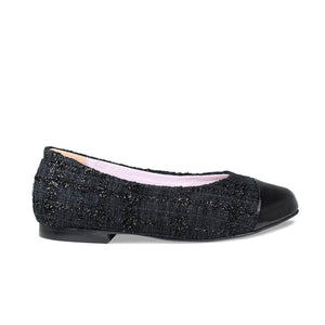 Shoes Luna: Black Tweed & Patent Sole Bliss USA