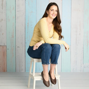 Shoes Luna: Mocha Weave Leather Sole Bliss USA