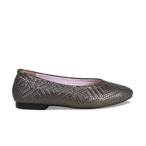 Luna: Bronze Weave Leather Shoes Sole Bliss