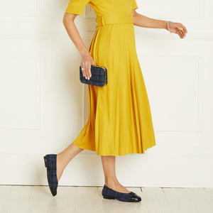 Shoes Luna: Navy Tweed & Patent Sole Bliss USA