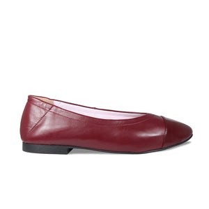 Shoes Luna: Burgundy Leather & Patent Sole Bliss USA