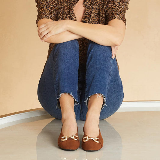 Lydia: Chestnut Suede Shoes Sole Bliss