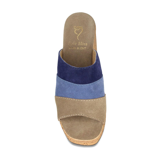Marina: Denim Suede Multi Shoes Sole Bliss