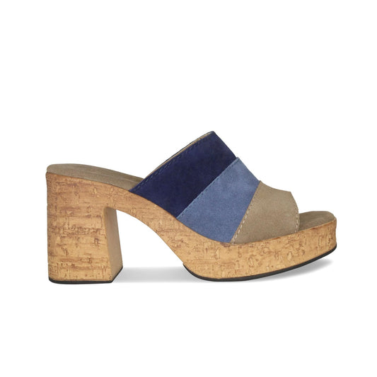 Marina: Denim Suede Multi Shoes Sole Bliss
