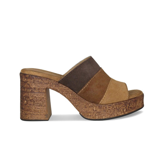 Marina: Tan Suede Multi Shoes Sole Bliss