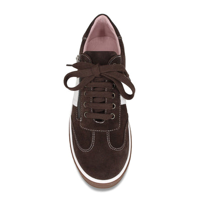 Metro: Chocolate Brown Suede Shoes Sole Bliss