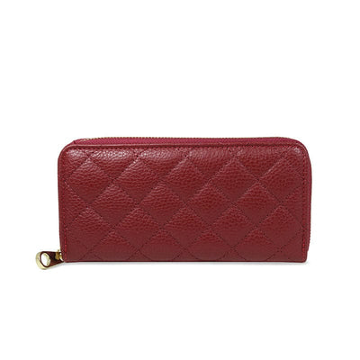 Buy Caprese Ornella Zip Around Medium Wallet Red (Medium) Online