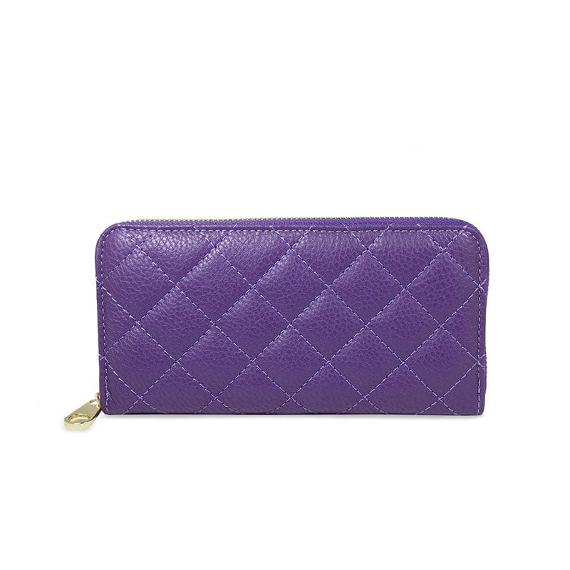 Bottega Veneta Intrecciato Zipper Wallet Women's Leather Wallet (bi-fold)  Light Purple | eLADY Globazone
