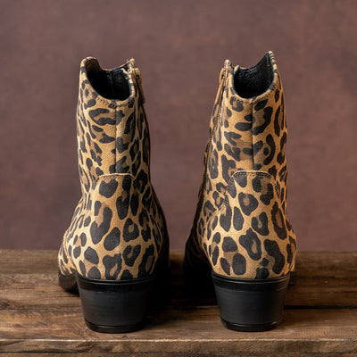 Boots Montana: Luxe Leopard Suede Sole Bliss USA