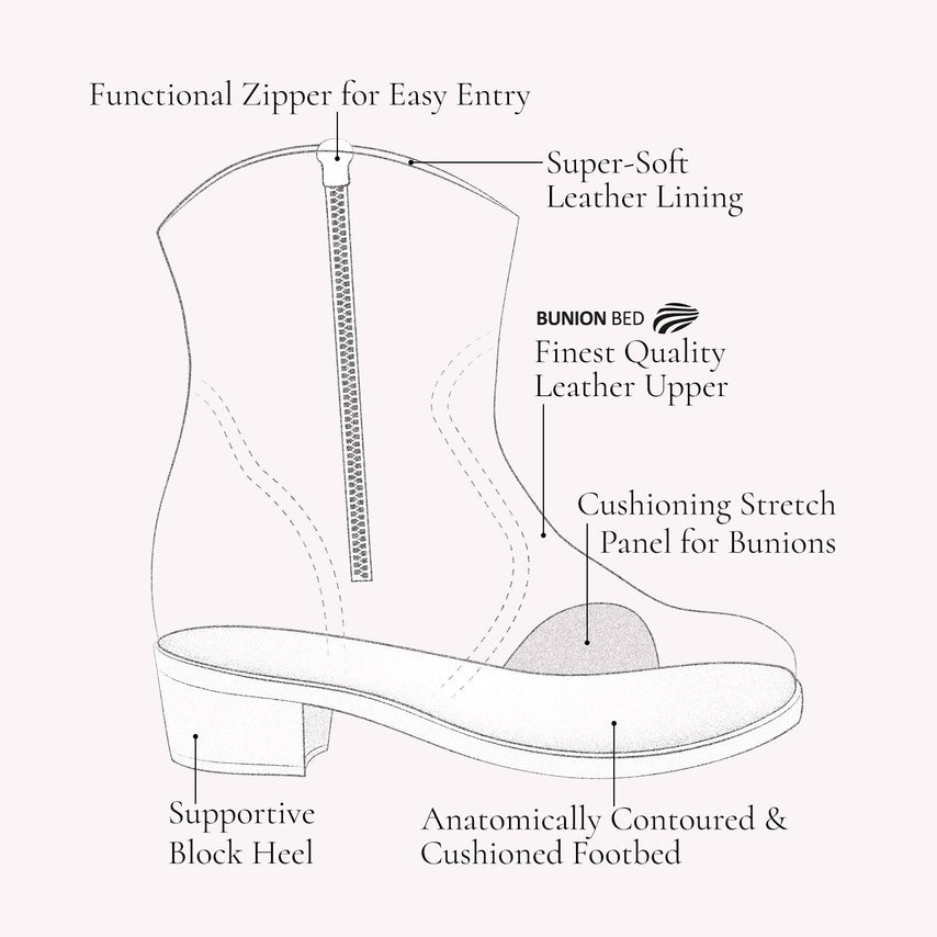 Winona: Chestnut Leather Boots Sole Bliss