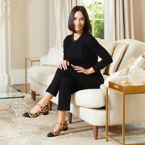 Shoes Nancy: Luxe Leopard & Black Leather Sole Bliss USA