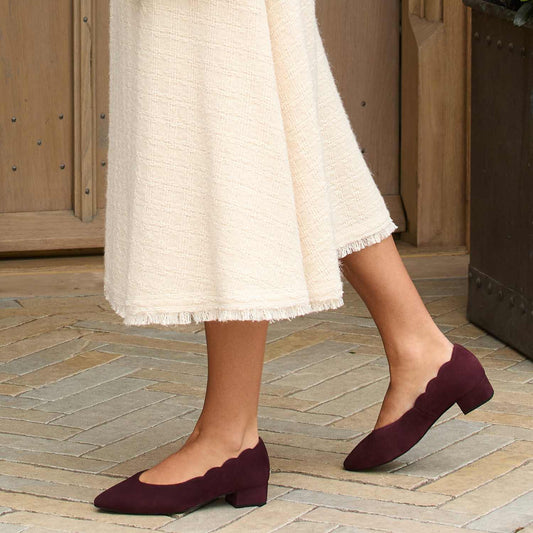 Nova: Plum Suede Shoes Sole Bliss