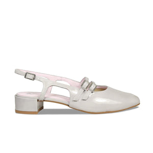 Shoes Opera: Pale Gray Patent Leather Sole Bliss USA