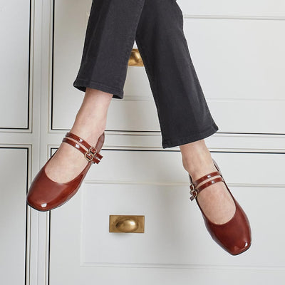 Orla: Chestnut Patent Leather