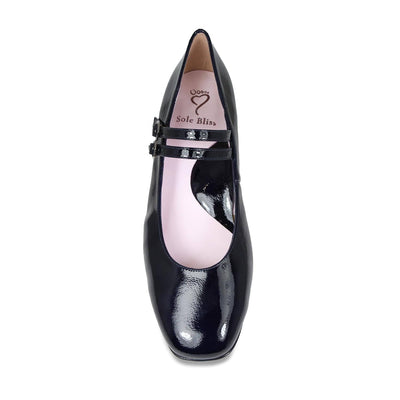 Shoes Orla: Midnight Navy Patent Leather Sole Bliss USA