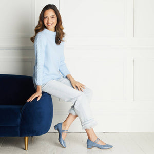 Shoes Orla: Denim Patent Leather Sole Bliss USA