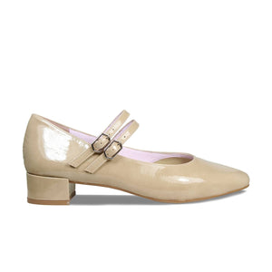 Shoes Orla: Taupe Patent Leather Sole Bliss USA