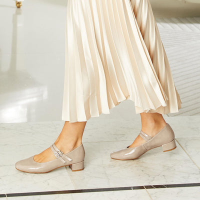 Orla: Taupe Patent Leather