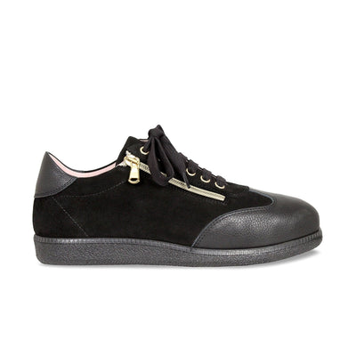 Shoes Pixie: Black Leather & Suede Sole Bliss USA