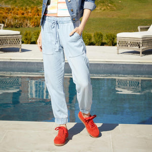 Shoes Pixie: Coral Red Suede Sole Bliss USA