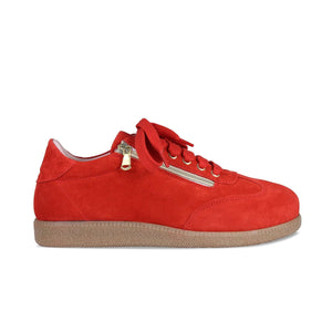 Shoes Pixie: Coral Red Suede Sole Bliss USA
