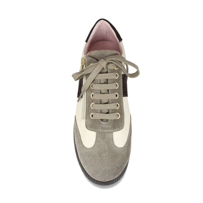 Shoes Pixie: Cream, Taupe & Brown Sole Bliss USA