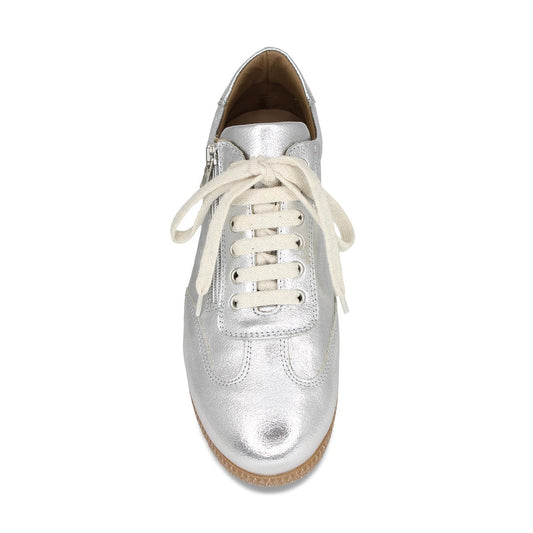 Pixie: Silver Leather Shoes Sole Bliss