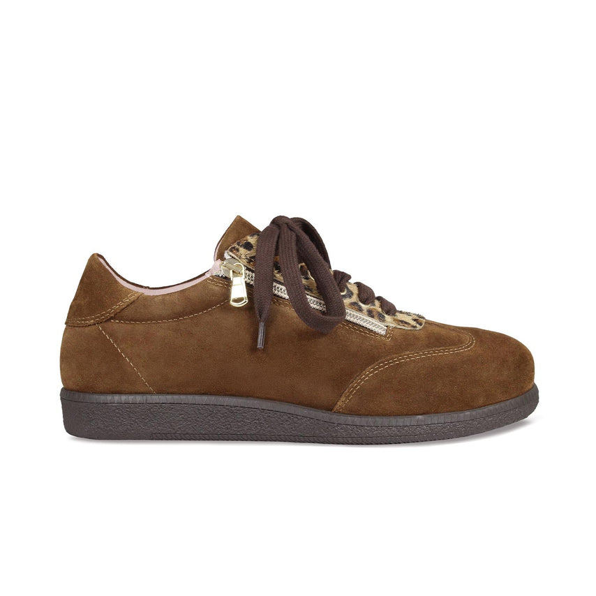 Pixie: Tan Suede & Luxe Leopard Shoes Sole Bliss