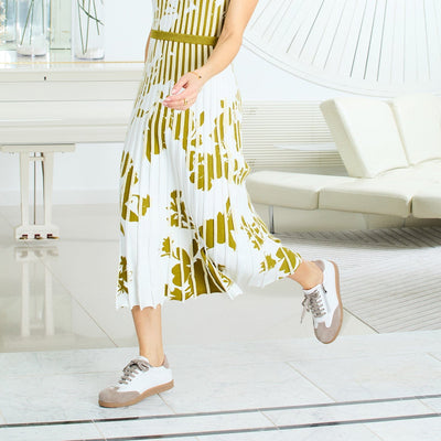 Shoes Pixie: White Leather & Taupe Suede Sole Bliss USA