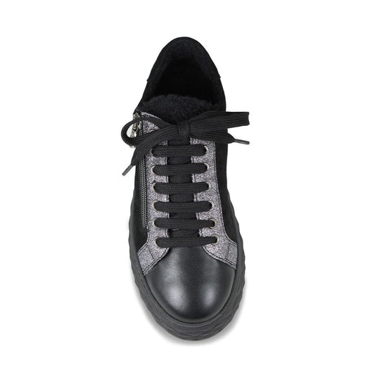 Porto Fur: Black Leather & Suede Shoes Sole Bliss