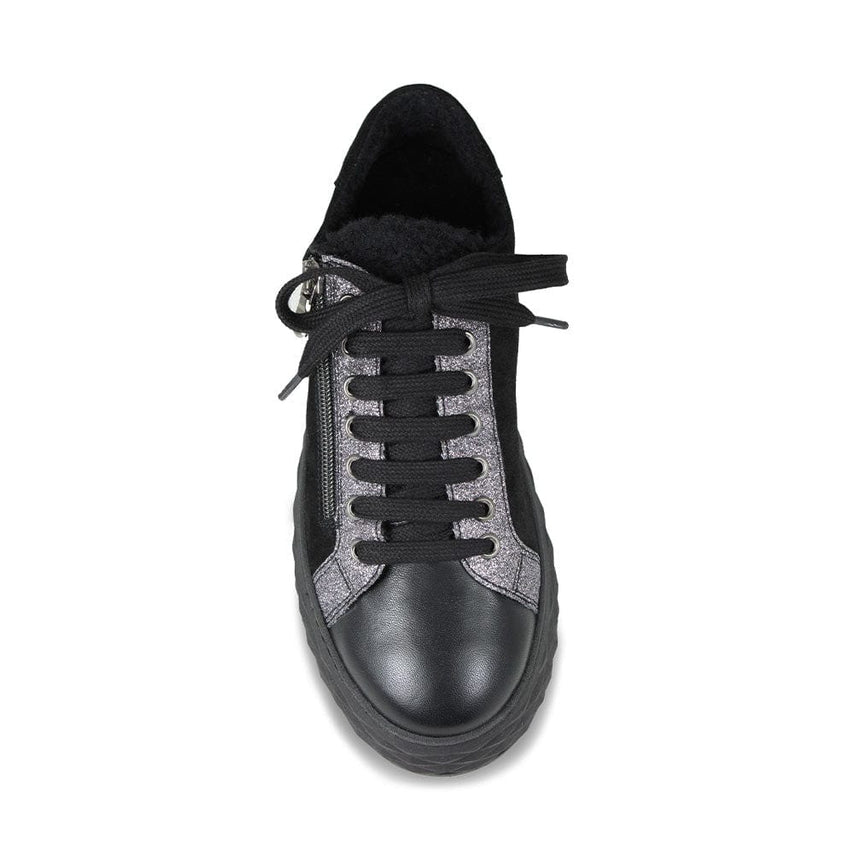 Porto Fur: Black Leather & Suede Shoes Sole Bliss