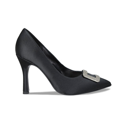 Shoes Prestige: Black Satin Sole Bliss USA
