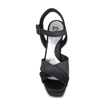 Shoes Remy: Black Satin Sole Bliss USA